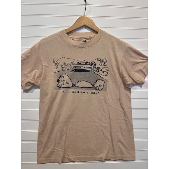 Vintage 80’s Hanes 50/50 Roadkill Comedy Tee - Picture 1 of 3
